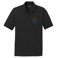 Peace Love Inclusion Equality Diversity Human Rights PosiCharge RacerMesh Polo