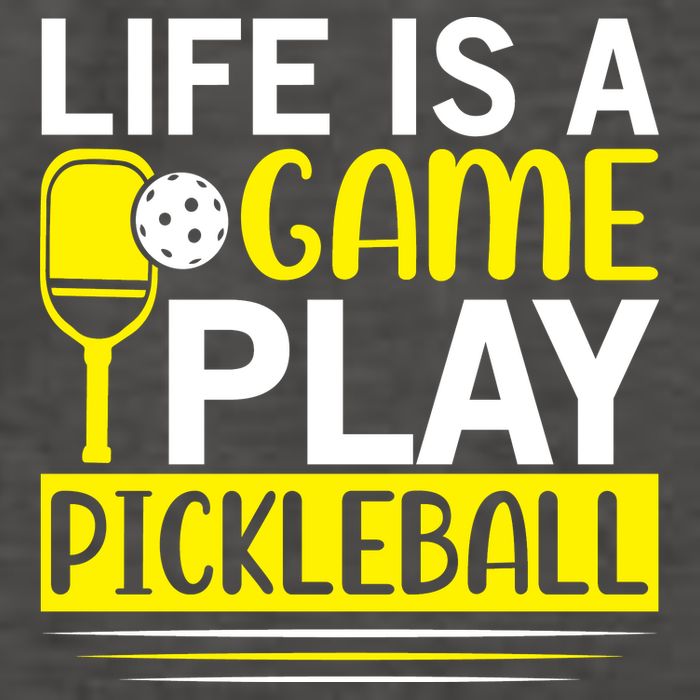 Pickleball Life Is A Game Play Pickleball Funny Pickleball Gift Vector Backpack