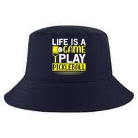 Pickleball Life Is A Game Play Pickleball Funny Pickleball Gift Cool Comfort Performance Bucket Hat