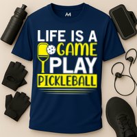 Pickleball Life Is A Game Play Pickleball Funny Pickleball Gift Cooling Performance Crew T-Shirt
