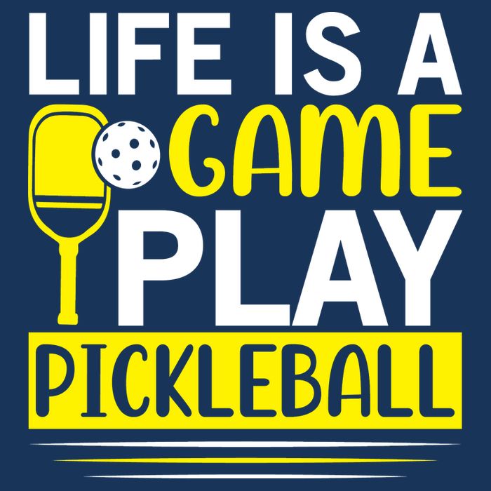 Pickleball Life Is A Game Play Pickleball Funny Pickleball Gift 16 in Basic Backpack