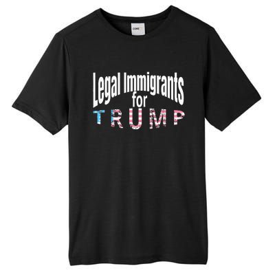 Patriotic Legal Immigrant Support Trump 2024 Tall Fusion ChromaSoft Performance T-Shirt