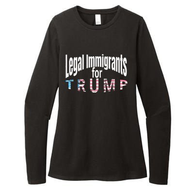 Patriotic Legal Immigrant Support Trump 2024 Womens CVC Long Sleeve Shirt