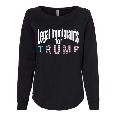 Patriotic Legal Immigrant Support Trump 2024 Womens California Wash Sweatshirt