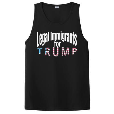 Patriotic Legal Immigrant Support Trump 2024 PosiCharge Competitor Tank