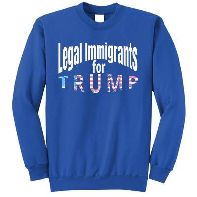 Patriotic Legal Immigrant Support Trump 2024 Sweatshirt