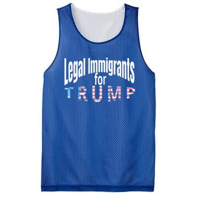 Patriotic Legal Immigrant Support Trump 2024 Mesh Reversible Basketball Jersey Tank