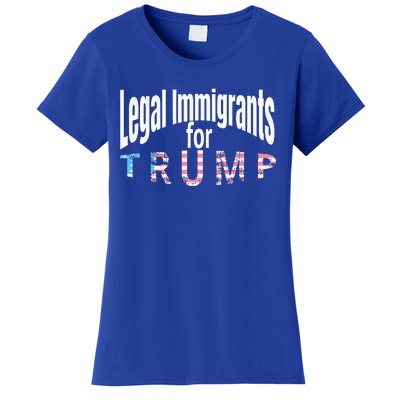 Patriotic Legal Immigrant Support Trump 2024 Women's T-Shirt