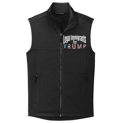 Patriotic Legal Immigrant Support Trump 2024 Collective Smooth Fleece Vest