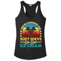 Pickleball Lover If You Want Soft Serve Go Get Ice Cream Ladies PosiCharge Competitor Racerback Tank