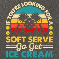 Pickleball Lover If You Want Soft Serve Go Get Ice Cream Cotton Canvas Backpack
