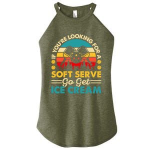 Pickleball Lover If You Want Soft Serve Go Get Ice Cream Women's Perfect Tri Rocker Tank