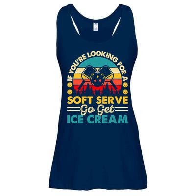 Pickleball Lover If You Want Soft Serve Go Get Ice Cream Ladies Essential Flowy Tank