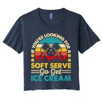 Pickleball Lover If You Want Soft Serve Go Get Ice Cream Crop Top