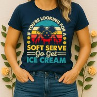 Pickleball Lover If You Want Soft Serve Go Get Ice Cream Womens T-Shirt
