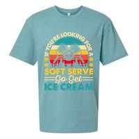 Pickleball Lover If You Want Soft Serve Go Get Ice Cream Sueded Cloud Jersey T-Shirt