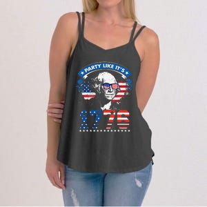 Party Like It Is 1776 4th of July Party George Washington Women's Strappy Tank