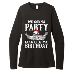 Party Like Its My Birthday Jesus Christmas Gift Meaningful Gift Womens CVC Long Sleeve Shirt