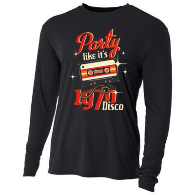 Party Like Its 1970 Disco 1970s Funky Party 70s Groove Cooling Performance Long Sleeve Crew