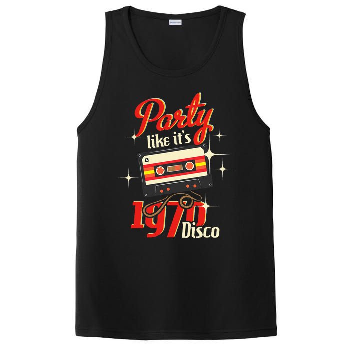 Party Like Its 1970 Disco 1970s Funky Party 70s Groove PosiCharge Competitor Tank