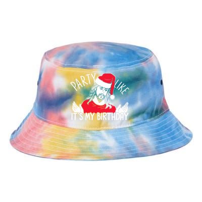 Party Like ItS My Birthday Jesus Christmas Pajama Cute Gift Tie Dye Newport Bucket Hat