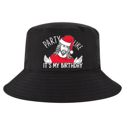 Party Like ItS My Birthday Jesus Christmas Pajama Cute Gift Cool Comfort Performance Bucket Hat