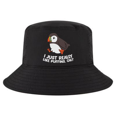 Puffin Lover I Just Really Like Puffins Ok Cool Comfort Performance Bucket Hat