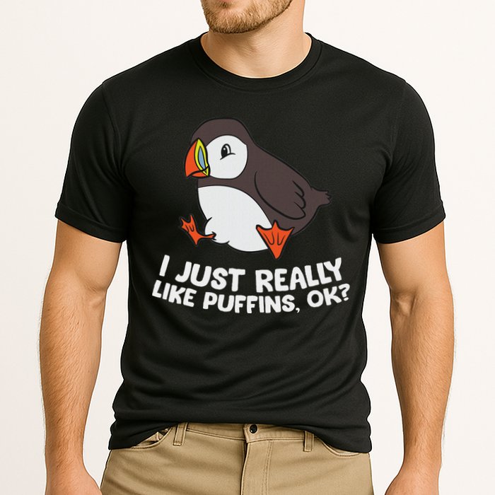 Puffin Lover I Just Really Like Puffins Ok Cooling Performance Crew T-Shirt