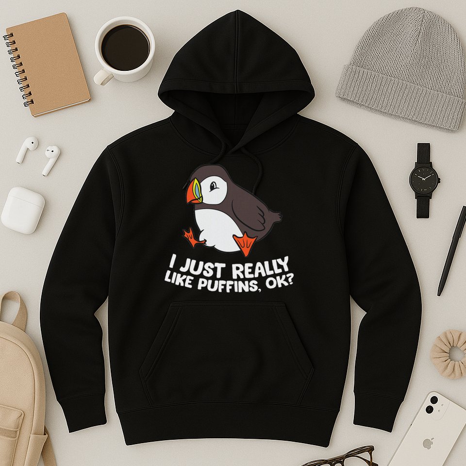Puffin Lover I Just Really Like Puffins Ok Hoodie