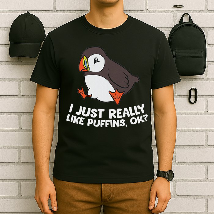 Puffin Lover I Just Really Like Puffins Ok T-Shirt