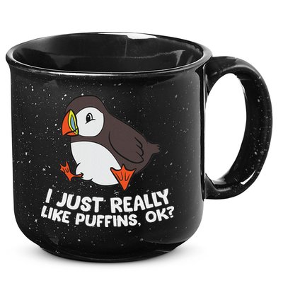 Puffin Lover I Just Really Like Puffins Ok 15oz Campfire Ceramic Mug