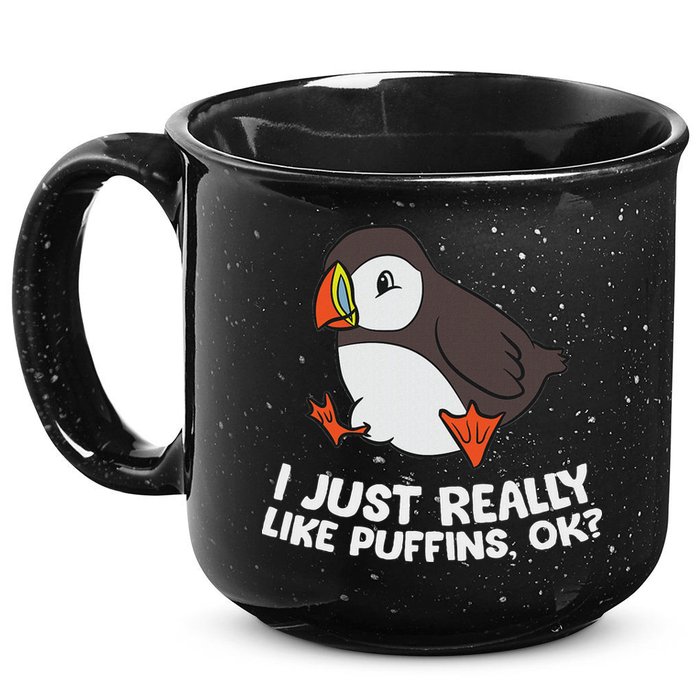 Puffin Lover I Just Really Like Puffins Ok 15oz Campfire Ceramic Mug