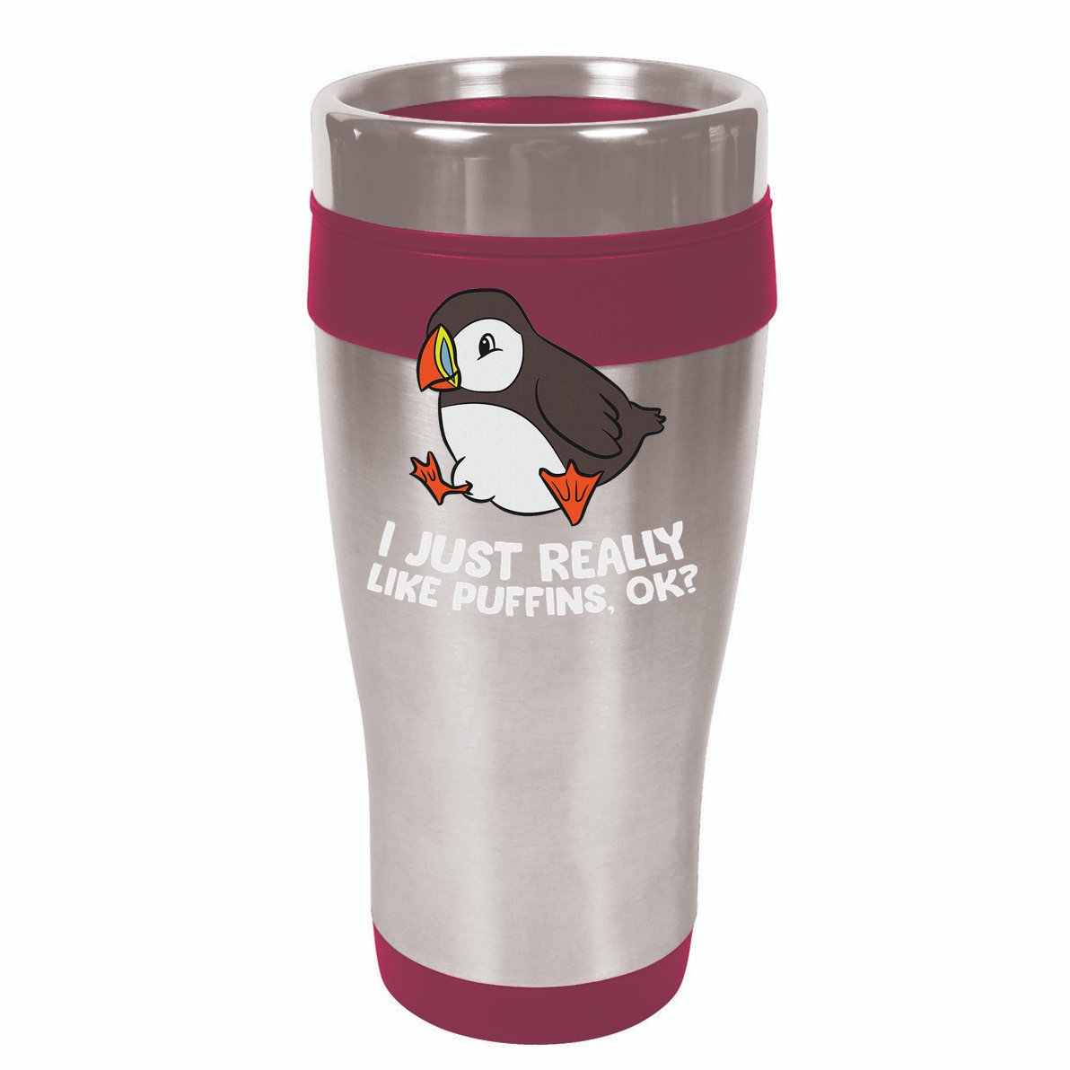 Puffin Lover I Just Really Like Puffins Ok Ladies Essential Flowy Tank