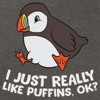 Puffin Lover I Just Really Like Puffins Ok Cotton Canvas Backpack