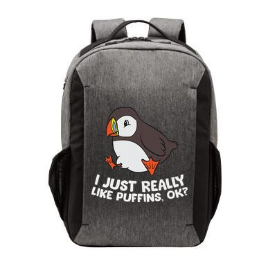 Puffin Lover I Just Really Like Puffins Ok Vector Backpack