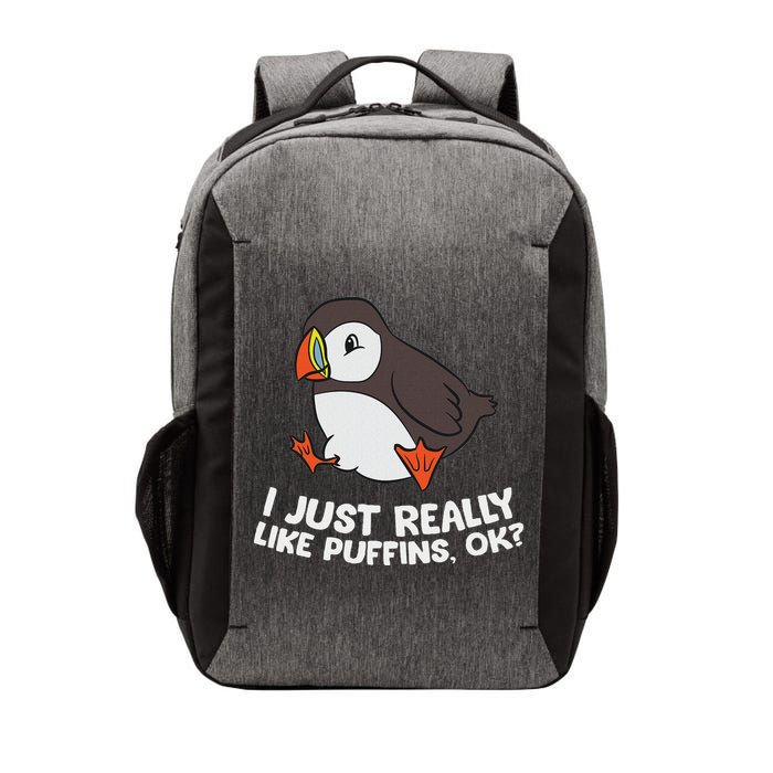 Puffin Lover I Just Really Like Puffins Ok Vector Backpack