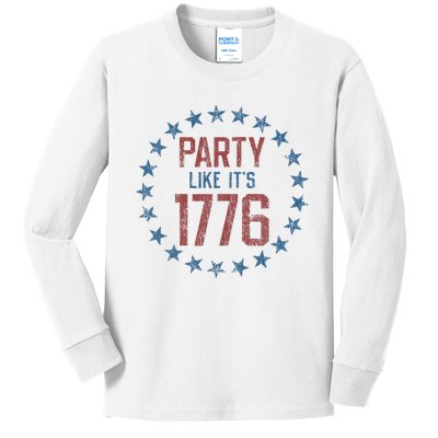 Party Like ItS 1776 Kids Long Sleeve Shirt