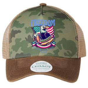 Party Like Its 1776 Patriotic Eagle Legacy Tie Dye Trucker Hat