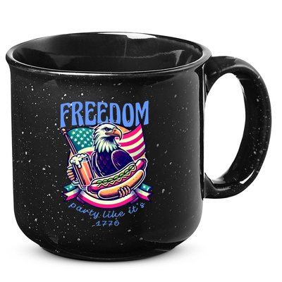Party Like Its 1776 Patriotic Eagle 15oz Campfire Ceramic Mug