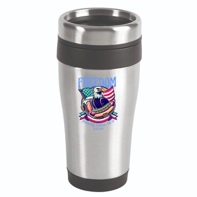 Party Like Its 1776 Patriotic Eagle 16oz Travel Tumbler