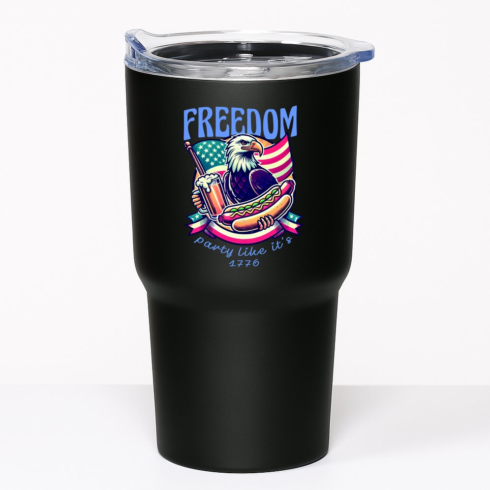 Party Like Its 1776 Patriotic Eagle Tumbler