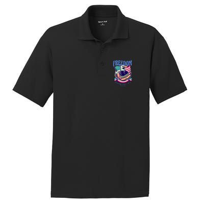 Party Like Its 1776 Patriotic Eagle PosiCharge RacerMesh Polo