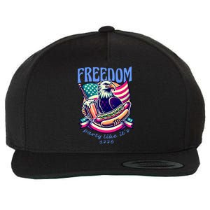 Party Like Its 1776 Patriotic Eagle Wool Snapback Cap