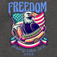 Party Like Its 1776 Patriotic Eagle Vector Backpack
