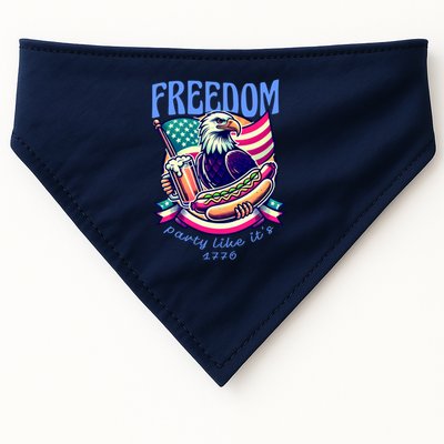Party Like Its 1776 Patriotic Eagle USA-Made Doggie Bandana