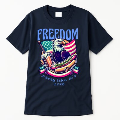 Party Like Its 1776 Patriotic Eagle Tall T-Shirt