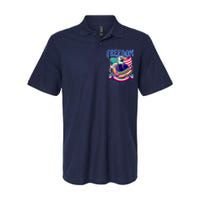 Party Like Its 1776 Patriotic Eagle Softstyle Adult Sport Polo