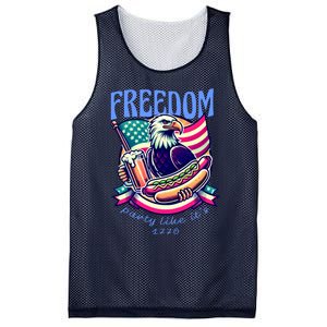 Party Like Its 1776 Patriotic Eagle Mesh Reversible Basketball Jersey Tank