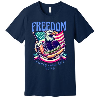 Party Like Its 1776 Patriotic Eagle Premium T-Shirt