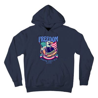 Party Like Its 1776 Patriotic Eagle Tall Hoodie